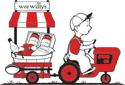 Wee Willy's peddling his tractor
